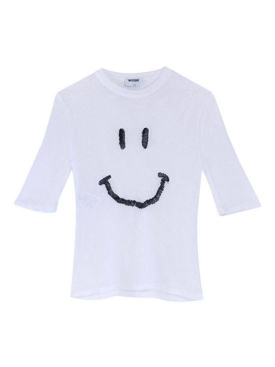 26SS 모스키노 반팔 티셔츠 092304811001 White