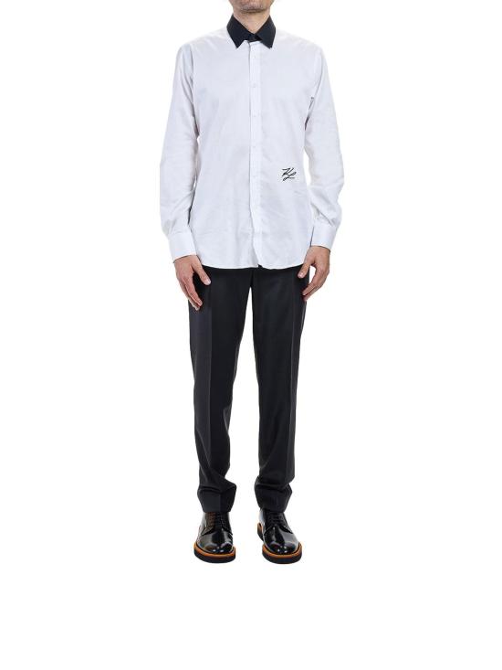 26SS 칼라거펠트 긴팔 셔츠 KM60511655260219 White - KARL LAGERFELD
