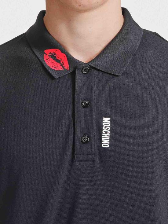  모스키노 폴로 티셔츠 160E11 Black - MOSCHINO