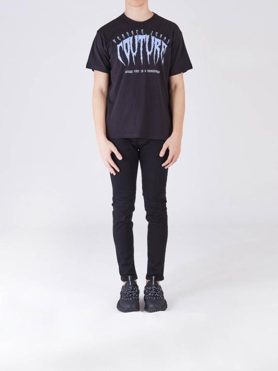  베르사체 반팔 티셔츠 77GAHE02CJ00E899 Black - VERSACE
