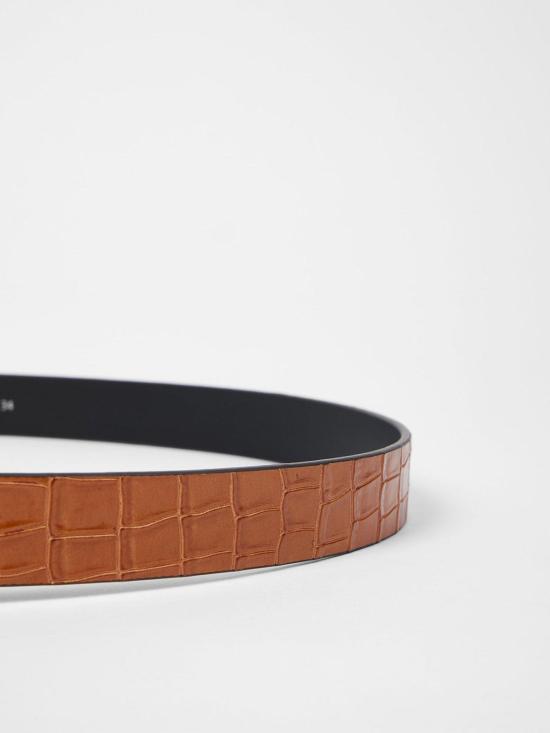 26SS 폴 스미스 가죽 벨트 M1A8295USHCRO16 Orange - PAUL SMITH
