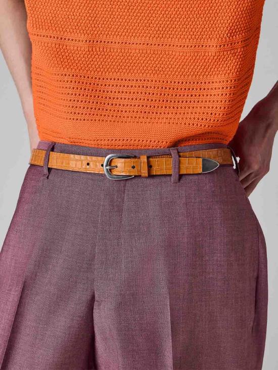 26SS 폴 스미스 가죽 벨트 M1A8295USHCRO16 Orange - PAUL SMITH