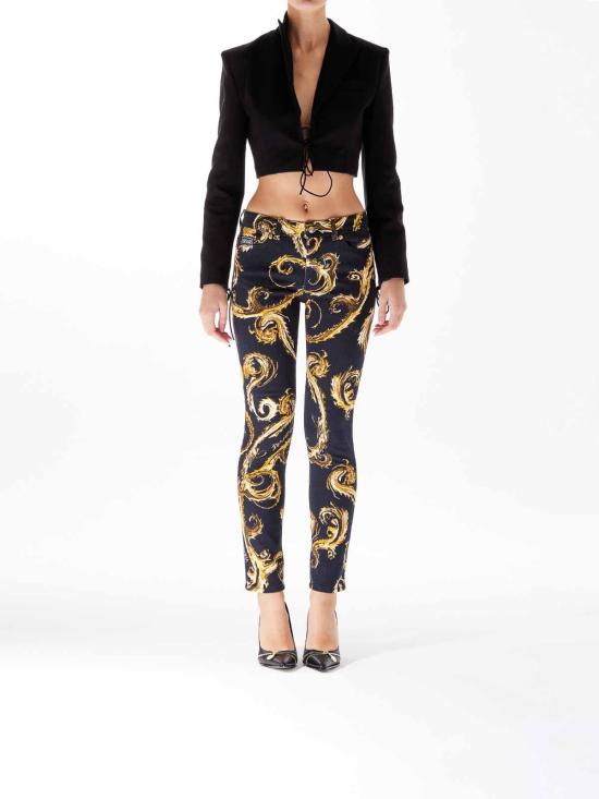  베르사체 스트레이트 팬츠 77HAB5S0ES118LO1G89 Black - VERSACE