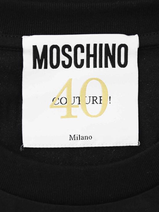  모스키노 반팔 티셔츠 70404411555 Black - MOSCHINO