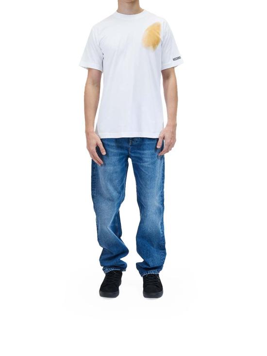 25FW 모스키노 반팔 티셔츠 70252411001 White - MOSCHINO