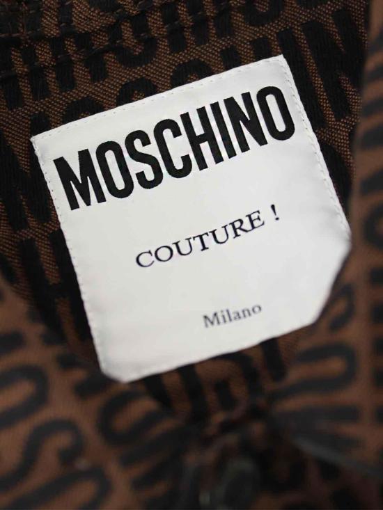  모스키노 가죽 자켓 06152623A1103 Brown - MOSCHINO