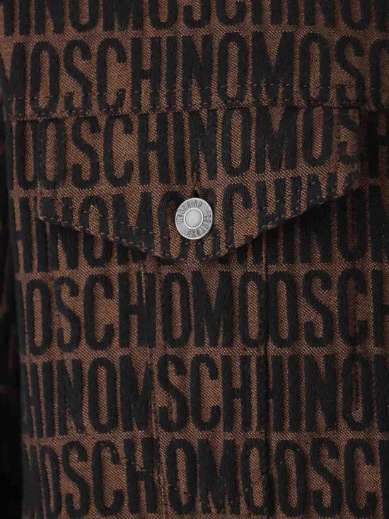  모스키노 가죽 자켓 06152623A1103 Brown - MOSCHINO