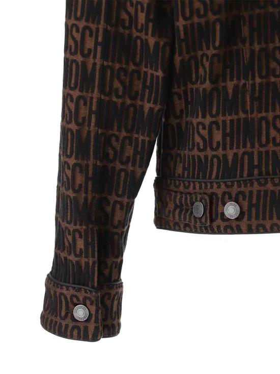  모스키노 가죽 자켓 06152623A1103 Brown - MOSCHINO
