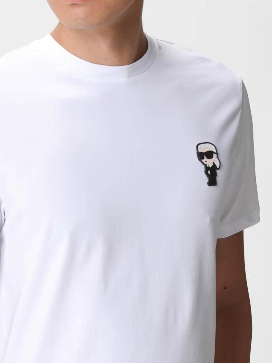  칼라거펠트 반팔 티셔츠 75502750022110 White - KARL LAGERFELD