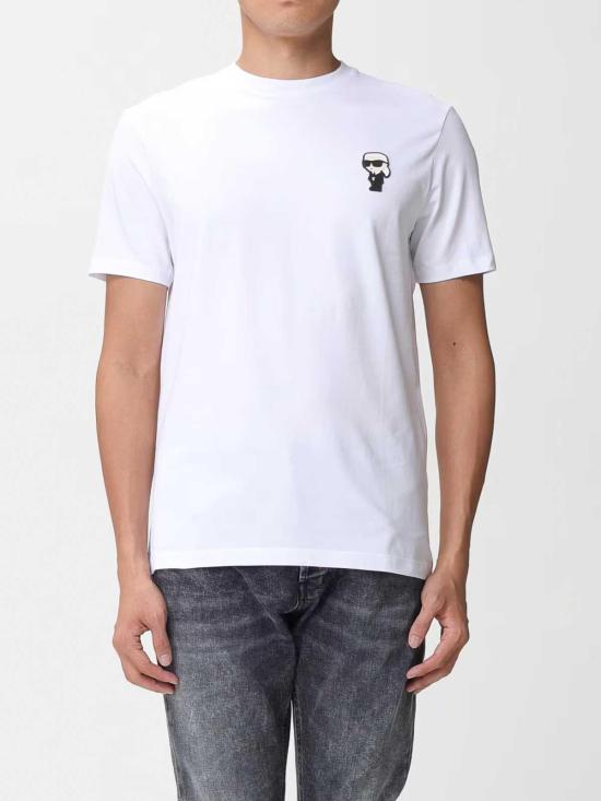  칼라거펠트 반팔 티셔츠 75502750022110 White - KARL LAGERFELD