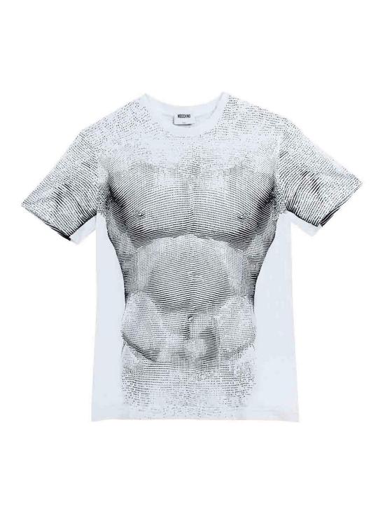 26SS 모스키노 반팔 티셔츠 072402451001 White