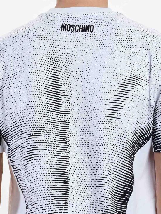 26SS 모스키노 반팔 티셔츠 072402451001 White - MOSCHINO