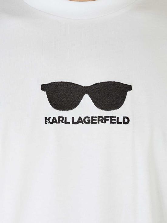  칼라거펠트 반팔 티셔츠 75544554422510 White - KARL LAGERFELD