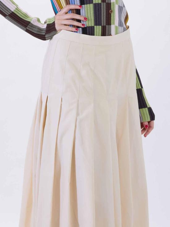 26SS 폴 스미스 미디 스커트 W1R309SV0299402 Cream - PAUL SMITH