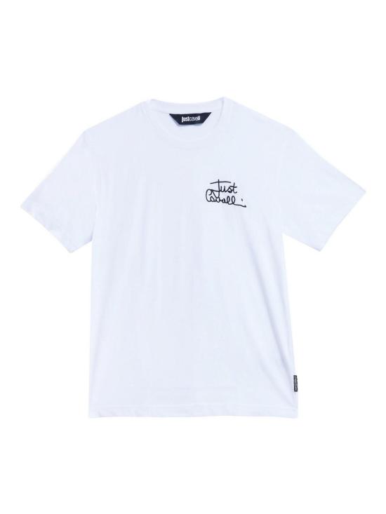 25FW 저스트까발리 반팔 티셔츠 79OAHT14CJ500003 White