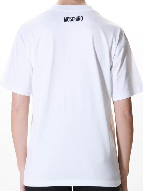 26SS 모스키노 반팔 티셔츠 071254411001 White - MOSCHINO