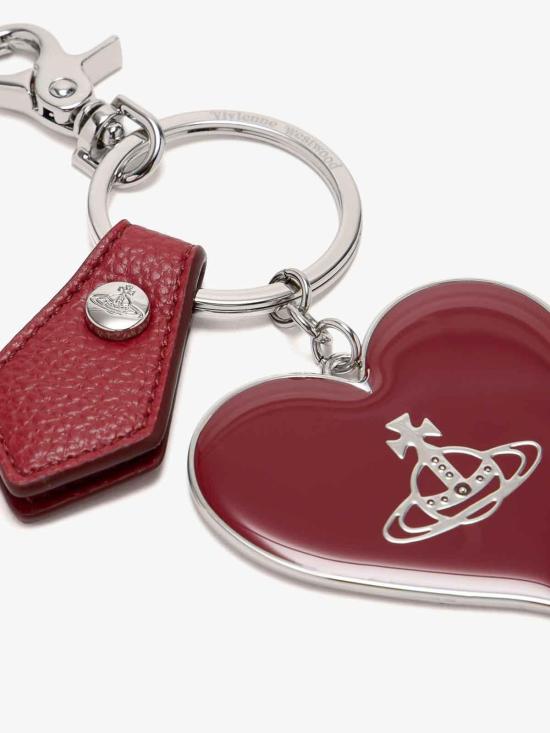26SS 비비안웨스트우드 미러 하트 ORB 키링2 8203011WUOM0014H407 Red - VIVIENNE WESTWOOD