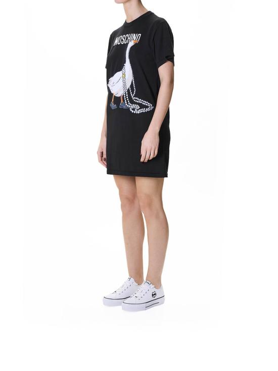 26SS 모스키노 미디 원피스 49205023555 Black - MOSCHINO