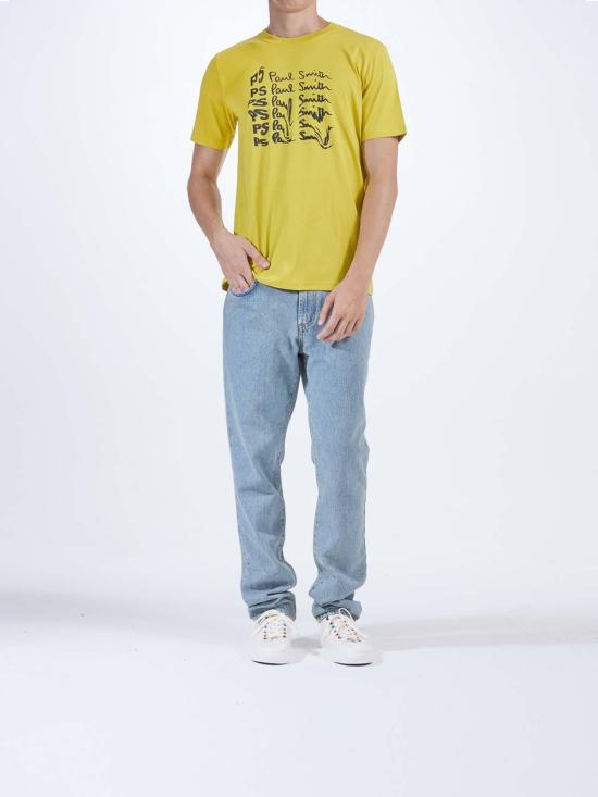  PS 바이 폴스미스 반팔 티셔츠 M2R011RNP469712A Yellow - PS BY PAUL SMITH