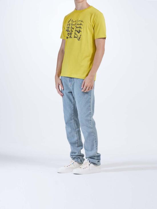  PS 바이 폴스미스 반팔 티셔츠 M2R011RNP469712A Yellow - PS BY PAUL SMITH