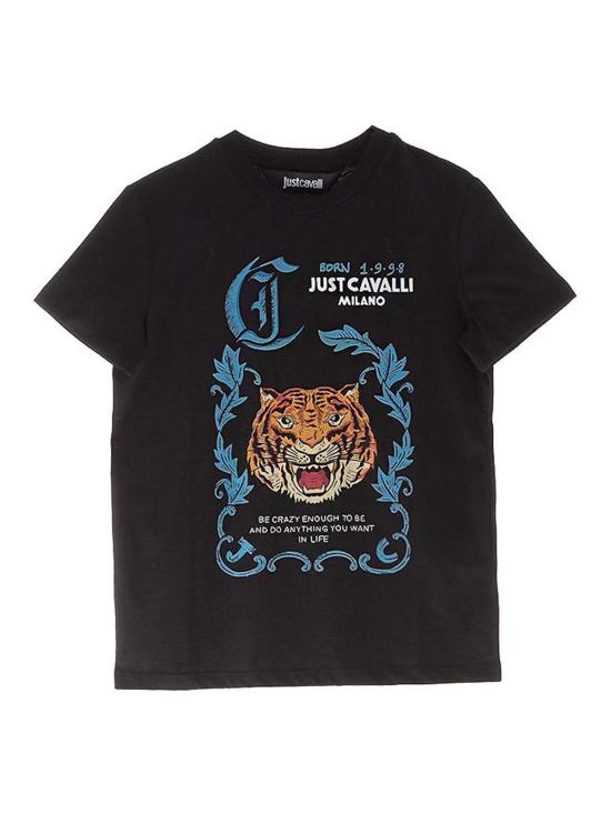  저스트까발리 반팔 티셔츠 77PAHC03CJ600NERO Black
