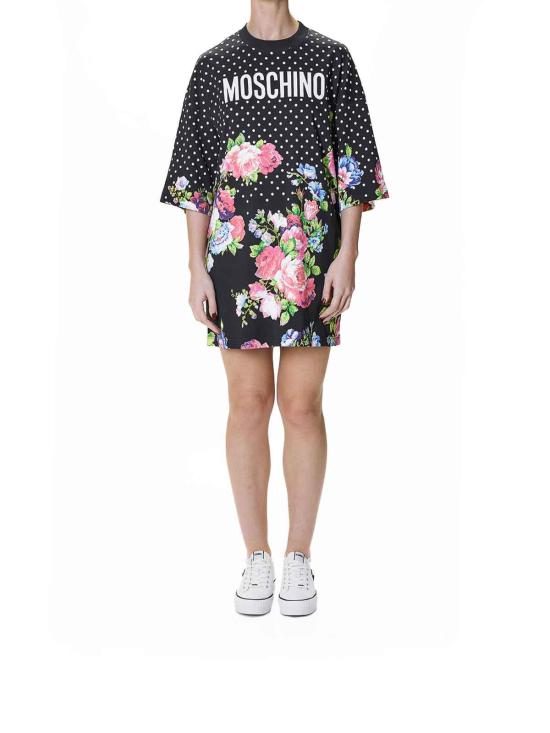 26SS 모스키노 반팔 티셔츠 46605423888 Black - MOSCHINO