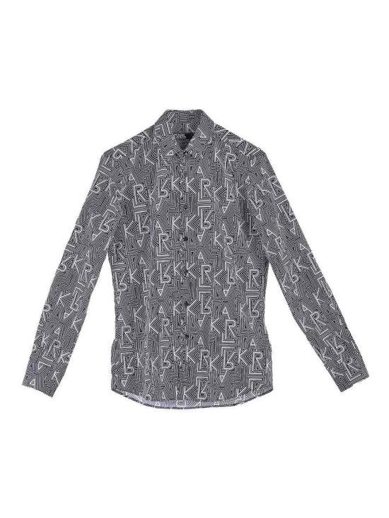  칼라거펠트 긴팔 셔츠 605000605446469E16 Black