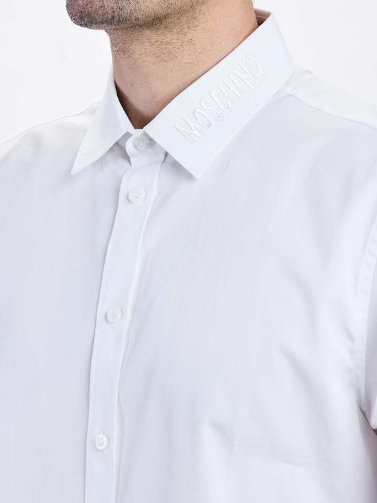  모스키노 긴팔 셔츠 022570351001 White - MOSCHINO