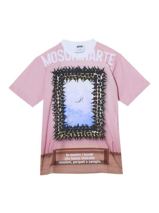 26SS 모스키노 반팔 티셔츠 071504411001 Multicolour