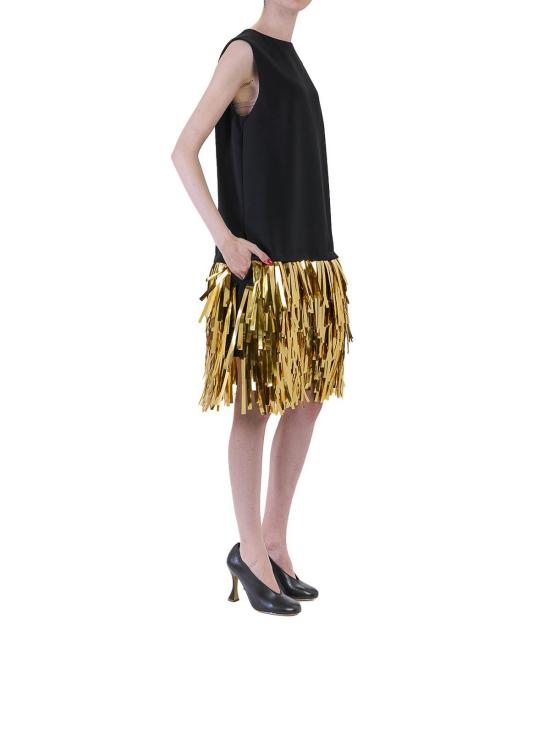 26SS 모스키노 미디 원피스 43505242555 Black - MOSCHINO