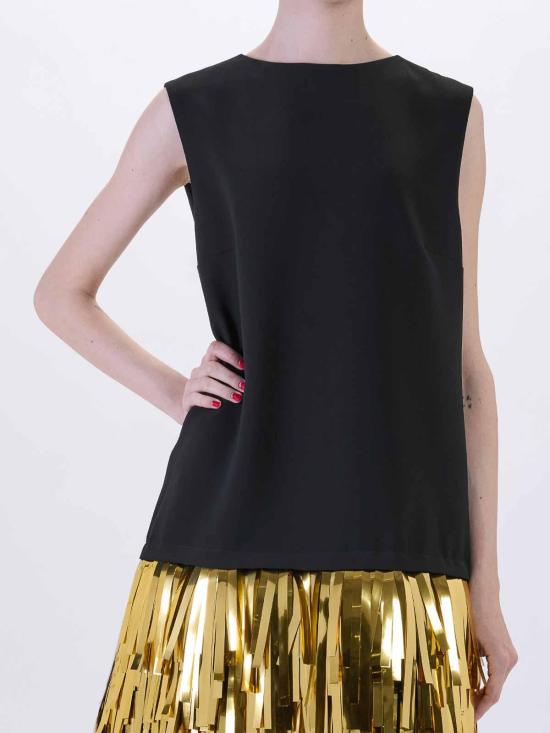 26SS 모스키노 미디 원피스 43505242555 Black - MOSCHINO