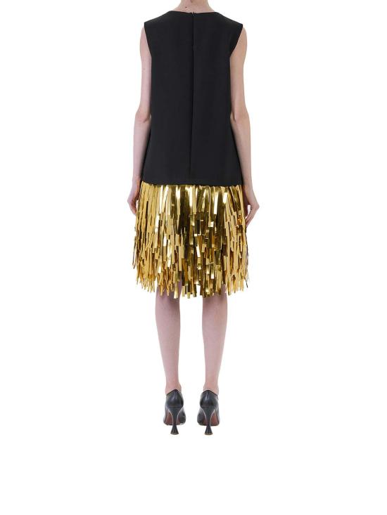26SS 모스키노 미디 원피스 43505242555 Black - MOSCHINO