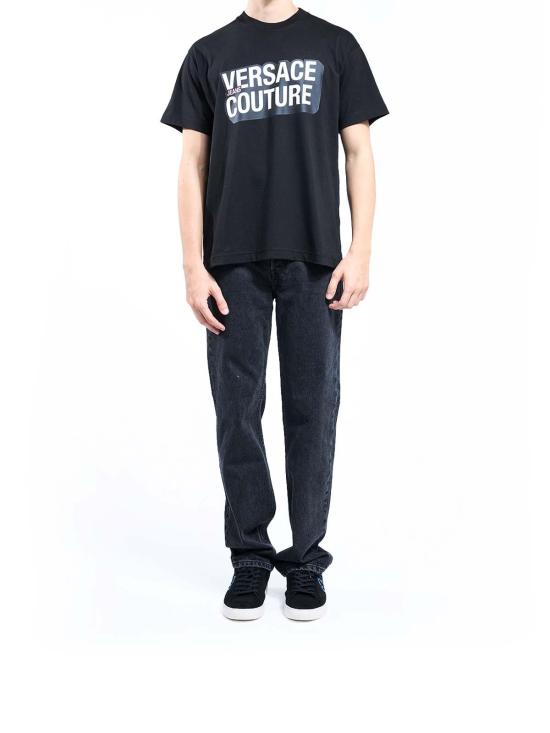 25FW 베르사체 반팔 티셔츠 79GAHP02CJ01P899 Black - VERSACE
