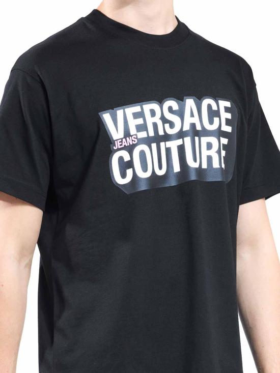 25FW 베르사체 반팔 티셔츠 79GAHP02CJ01P899 Black - VERSACE