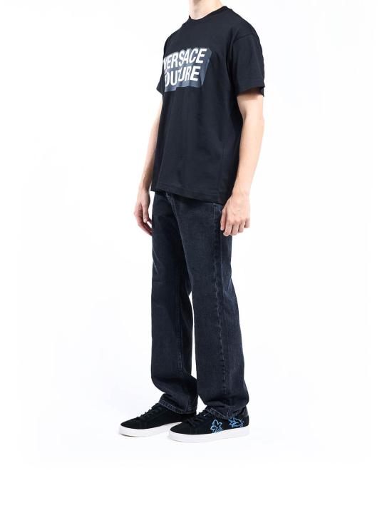 25FW 베르사체 반팔 티셔츠 79GAHP02CJ01P899 Black - VERSACE