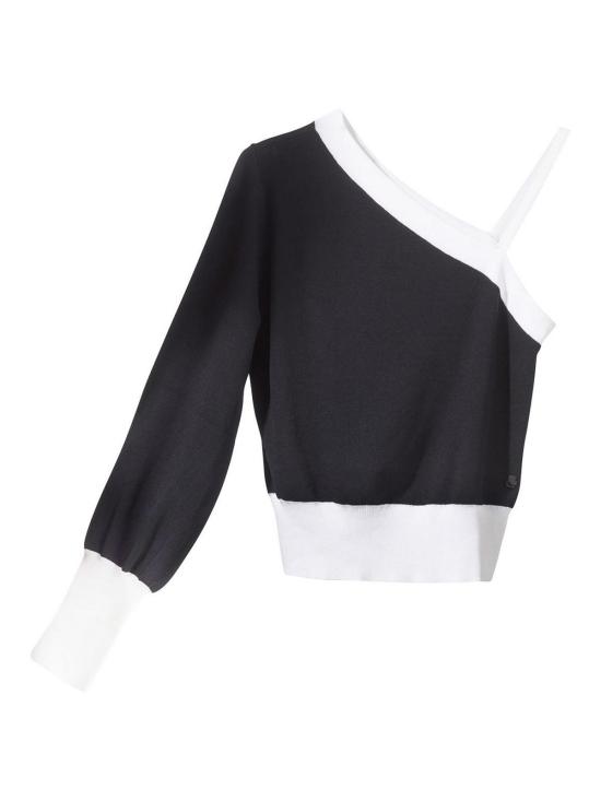  칼라거펠트 민소매 티셔츠 245W2002999 Black