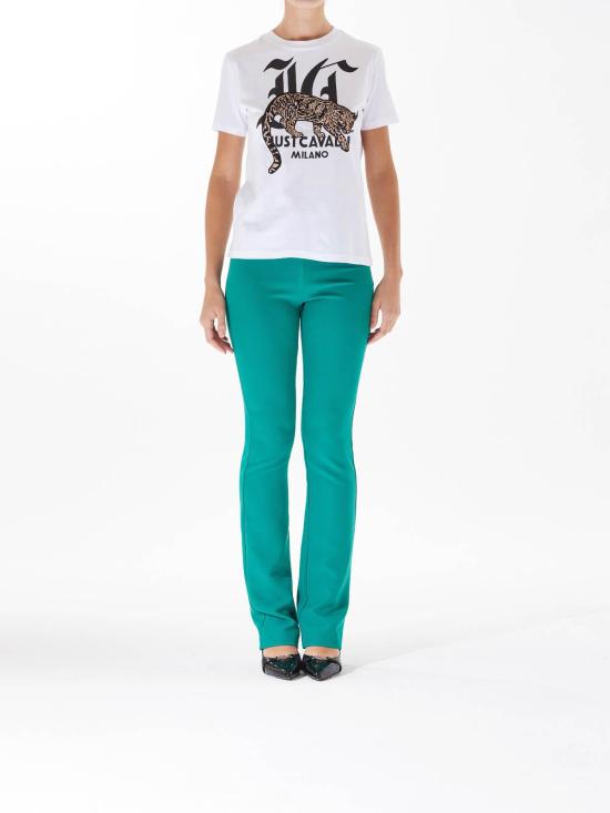  저스트까발리 반팔 티셔츠 77PAHA02CJ718WHITE White - JUST CAVALLI