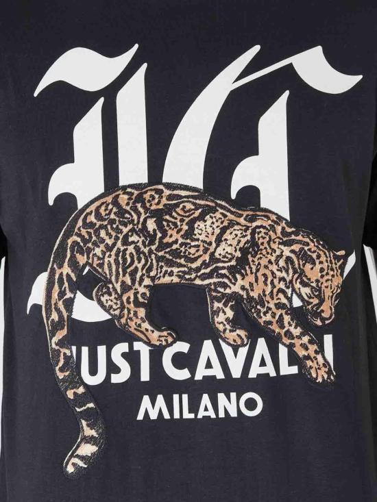  저스트까발리 반팔 티셔츠 77OAHA02CJ718BLACK - JUST CAVALLI