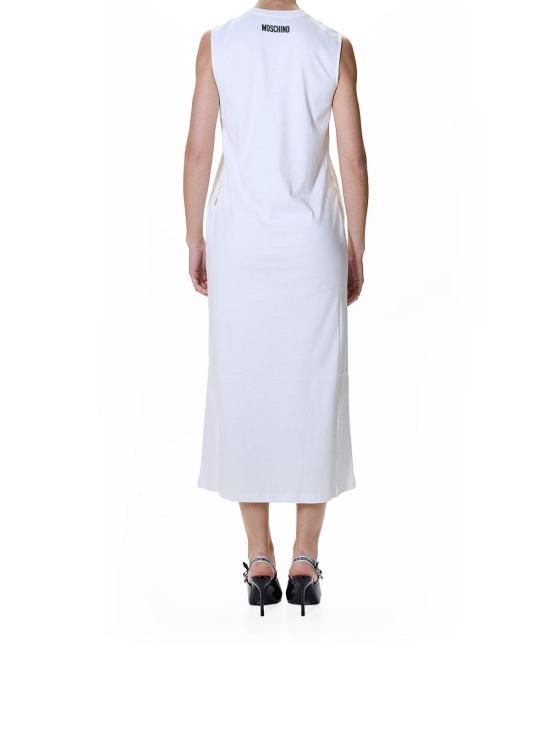 26SS 모스키노 미디 원피스 41204421001 White - MOSCHINO