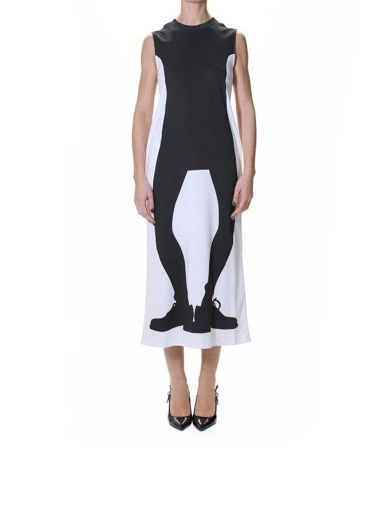 26SS 모스키노 미디 원피스 41204421001 White - MOSCHINO