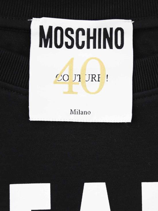  모스키노 반팔 티셔츠 42904426555 Black - MOSCHINO