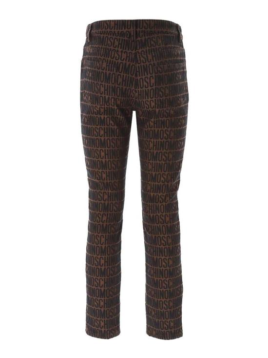  모스키노 스트레이트 팬츠 03192723A1103 Brown - MOSCHINO