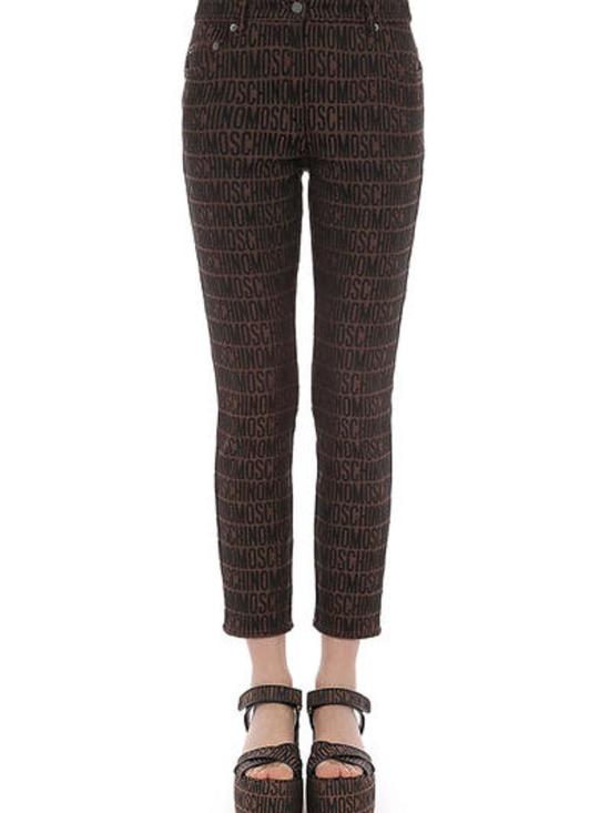  모스키노 스트레이트 팬츠 03192723A1103 Brown - MOSCHINO