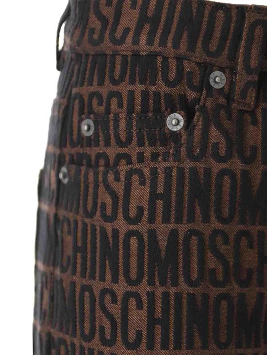  모스키노 스트레이트 팬츠 03192723A1103 Brown - MOSCHINO