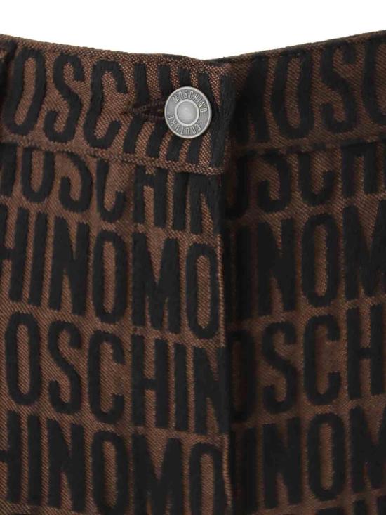  모스키노 스트레이트 팬츠 03192723A1103 Brown - MOSCHINO