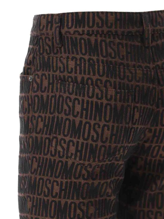  모스키노 스트레이트 팬츠 03192723A1103 Brown - MOSCHINO