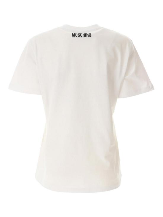  모스키노 반팔 티셔츠 70604412001 White - MOSCHINO