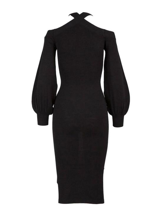  칼라거펠트 미디 원피스 246W1317999 Black - KARL LAGERFELD