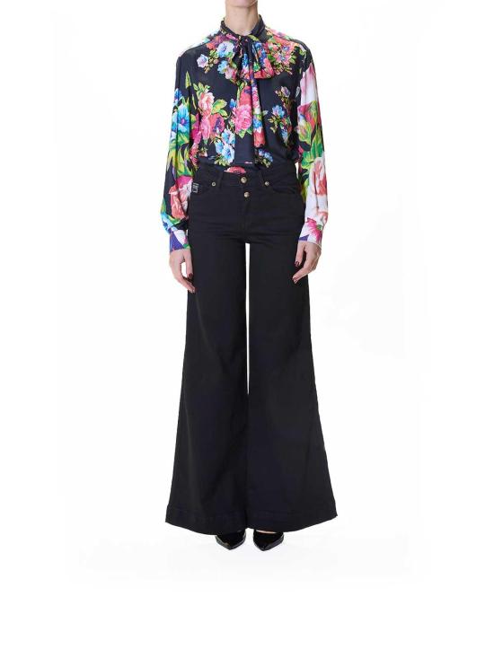 25FW 베르사체 스트레이트 팬츠 79HAB561CDW00909 Black - VERSACE