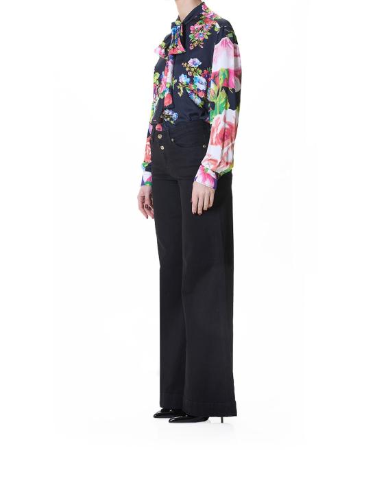 25FW 베르사체 스트레이트 팬츠 79HAB561CDW00909 Black - VERSACE